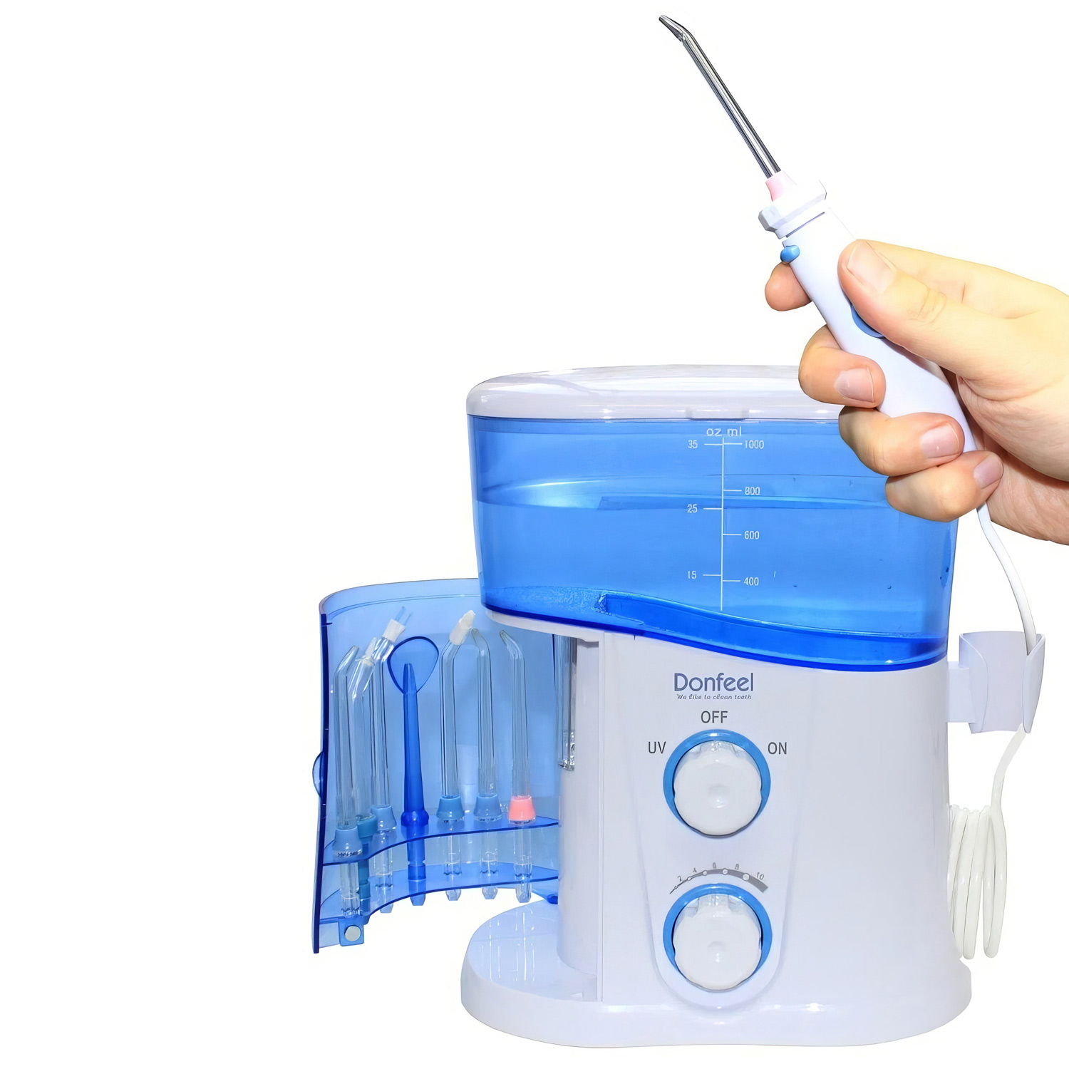 Ирригатор полости рта DONFEEL OR-830 электрический с 8 насадками - 4